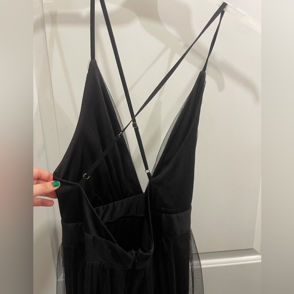 Black Tulle Prom Dress - Picture 3 of 3